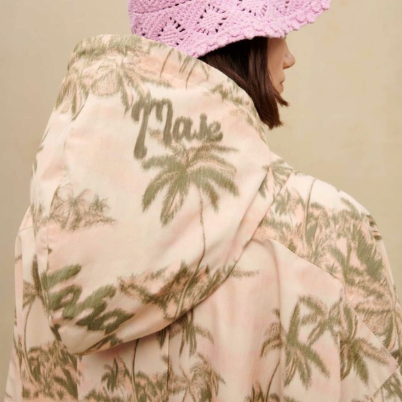 NWT | Maje Palm-tree print jacket | Sz 6 - Picture 7 of 11